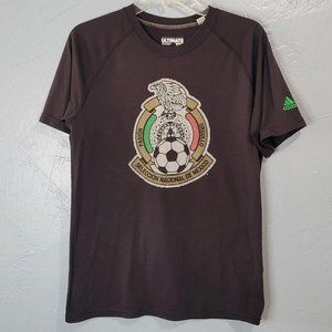 Adidas Mexico National Soccer Team Black Ultimate Tee Shirt - Men's Medium (M)